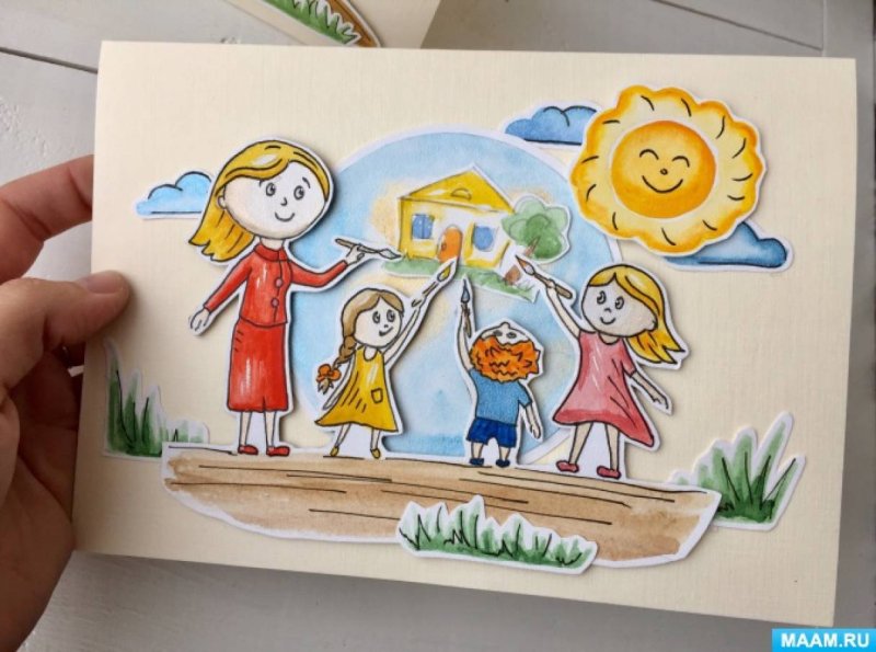 Рисунок на тему детский сад