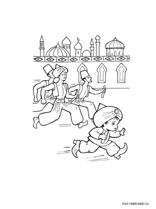 гауф маленький мук раскраска