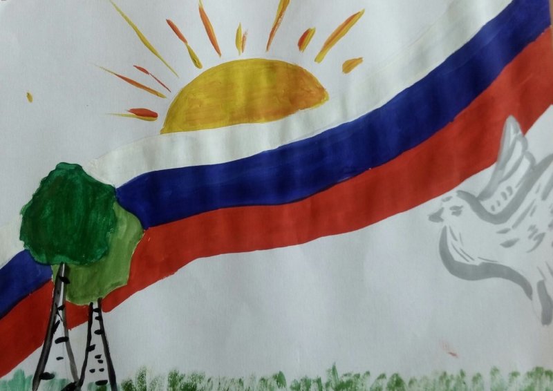 День России рисунки детей