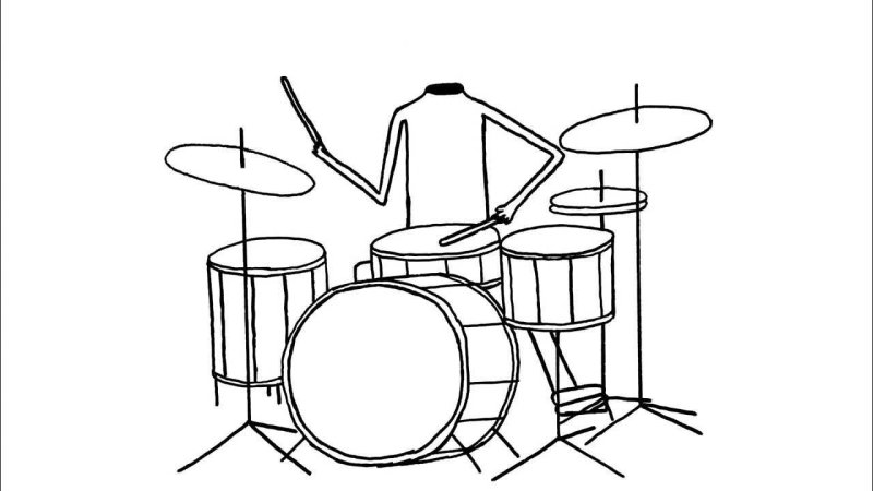 раскраска барабан