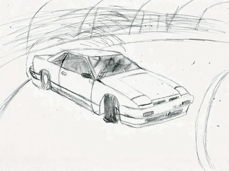 Nissan 240sx рисунок