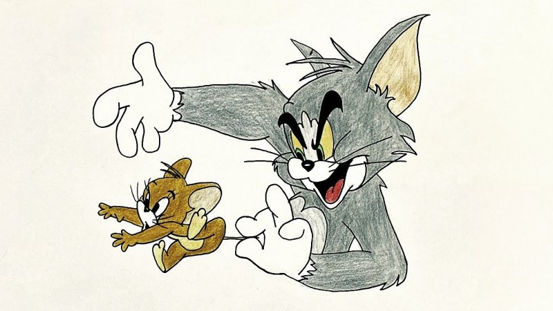 Том и Джерри нарисовать