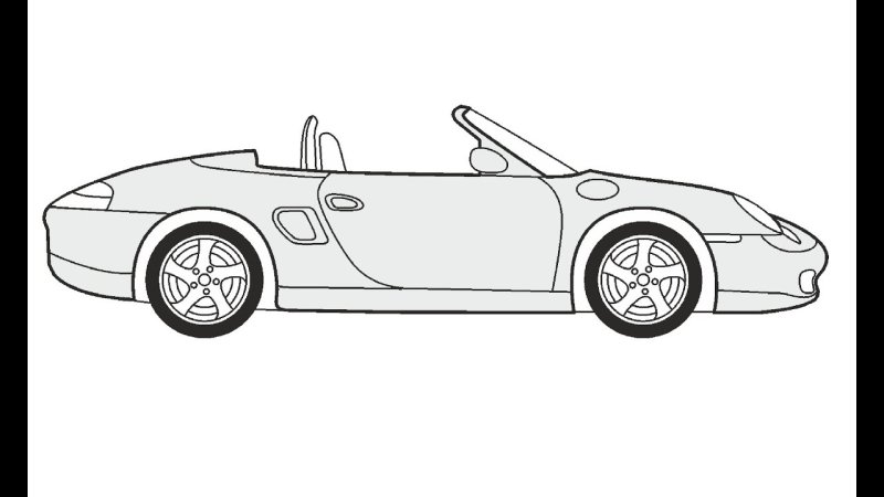 Porsche 911 Carrera раскраска
