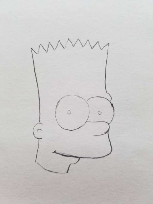 рисунок барта симпсона