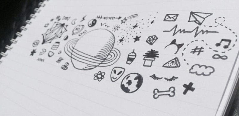 рисунки для срисовки черной ручкой