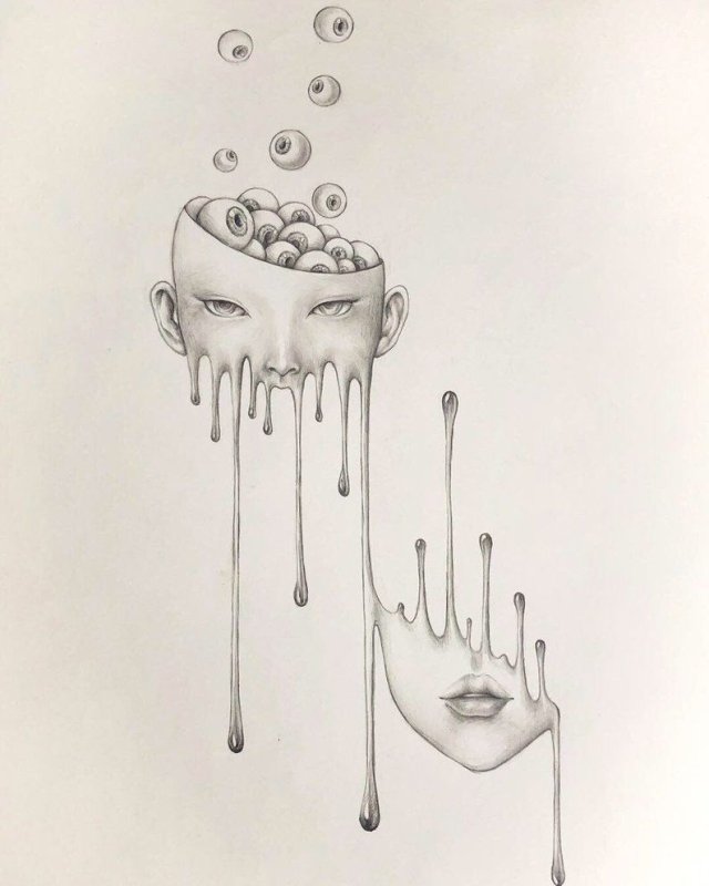 Рисунки необычные несложные