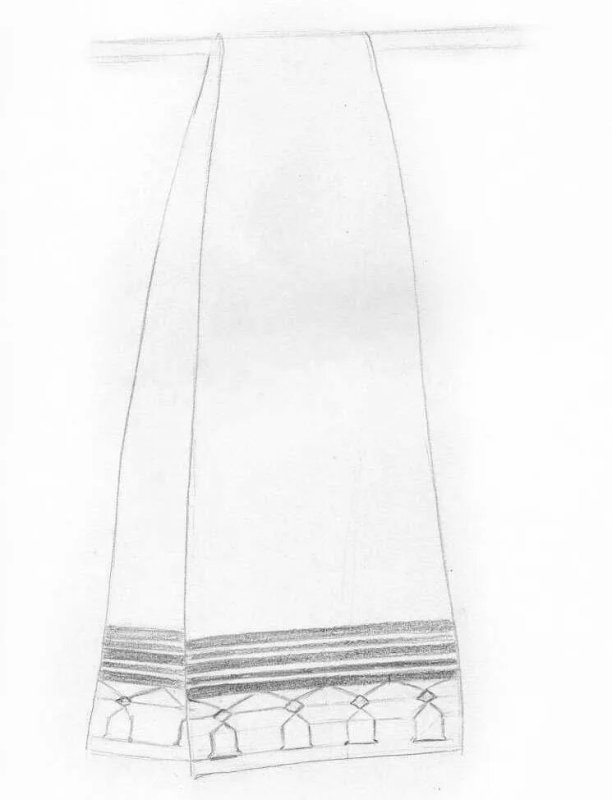 Эскиз народного полотенца