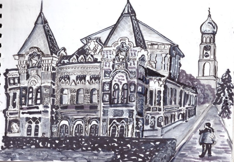 Самара рисунок
