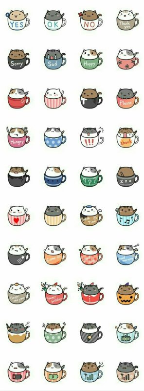 Котик в кружке легкие