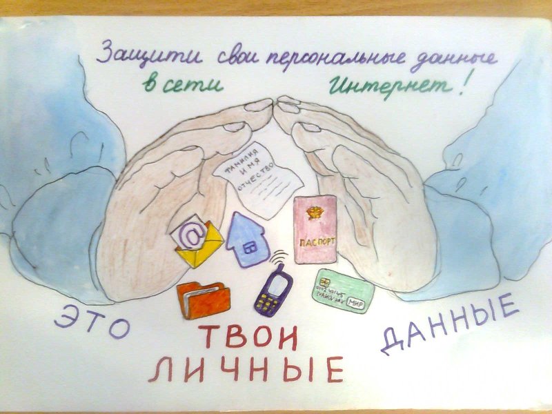 Защити свои персональные данные рисунок