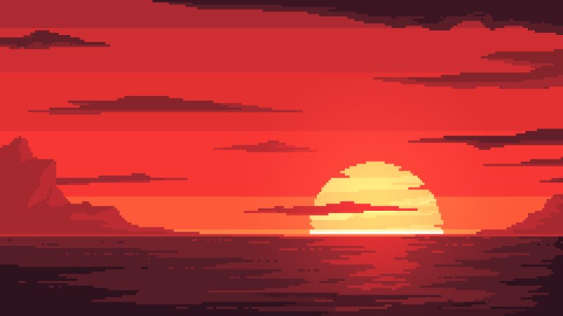 Пиксельные пейзажи