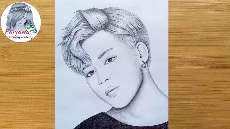 BTS Jimin для срисовки