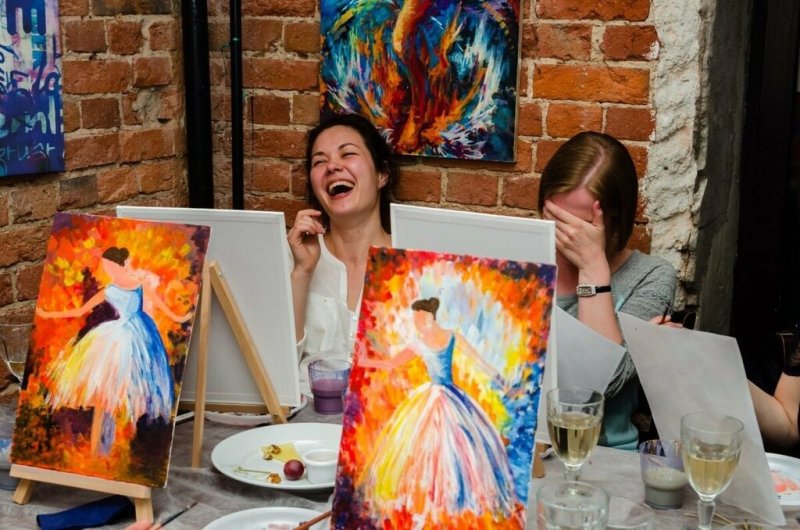 Рисунки на холсте