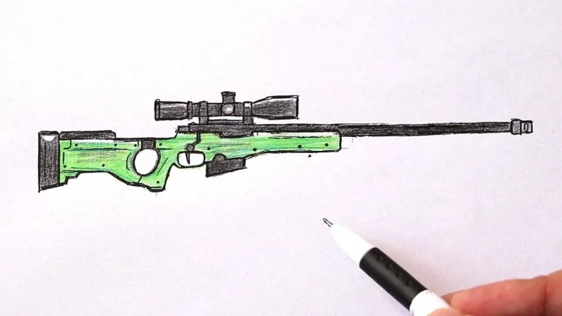 Снайперская винтовка из стандофф 2 AWM