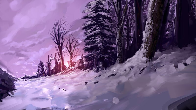 Снегопад арт