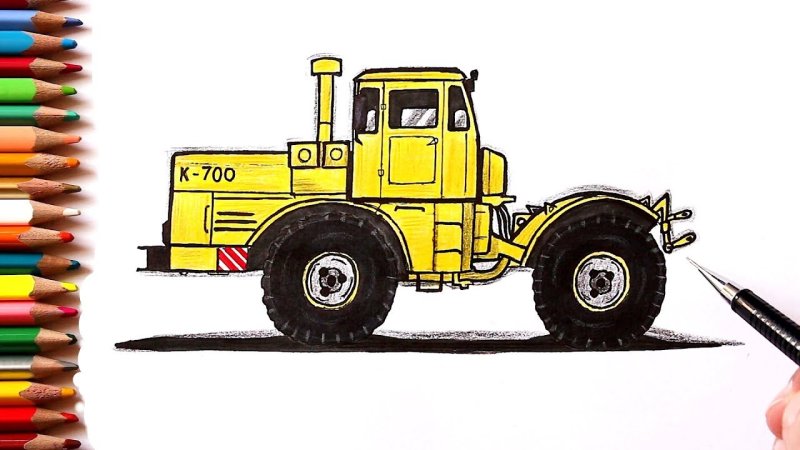 К700 Кировец трактор рисунок
