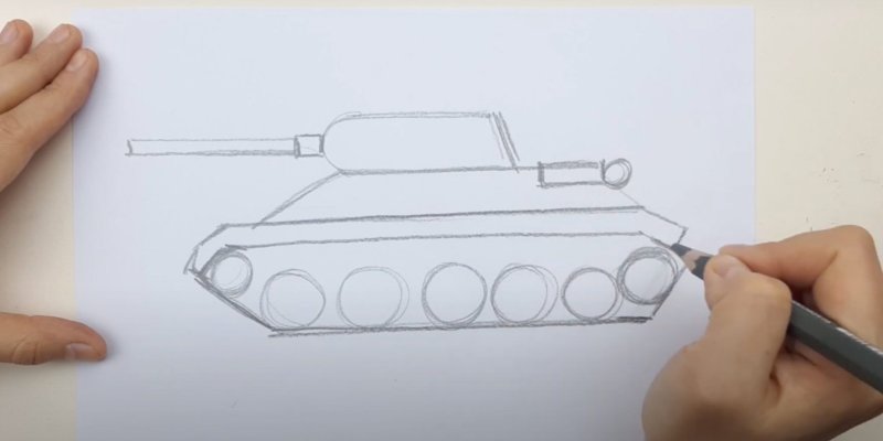 Танк рисунок