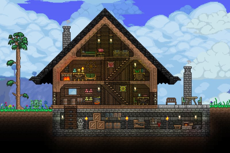 Terraria постройки домов
