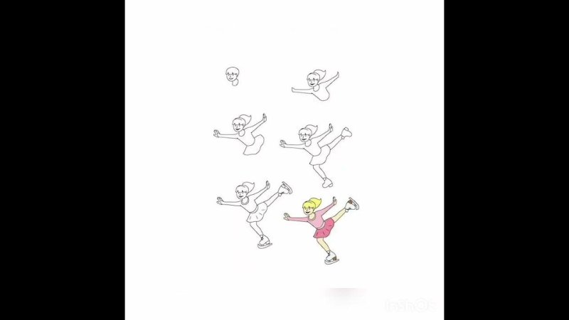 Поэтапное рисование спорт