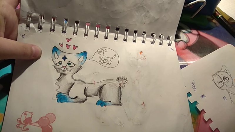 Рисунки для скетчбука кот