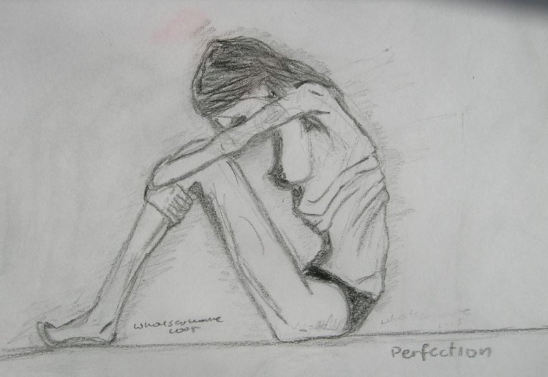Рисунки карандашом грустные