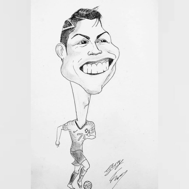 Криштиану Роналду karikaturi