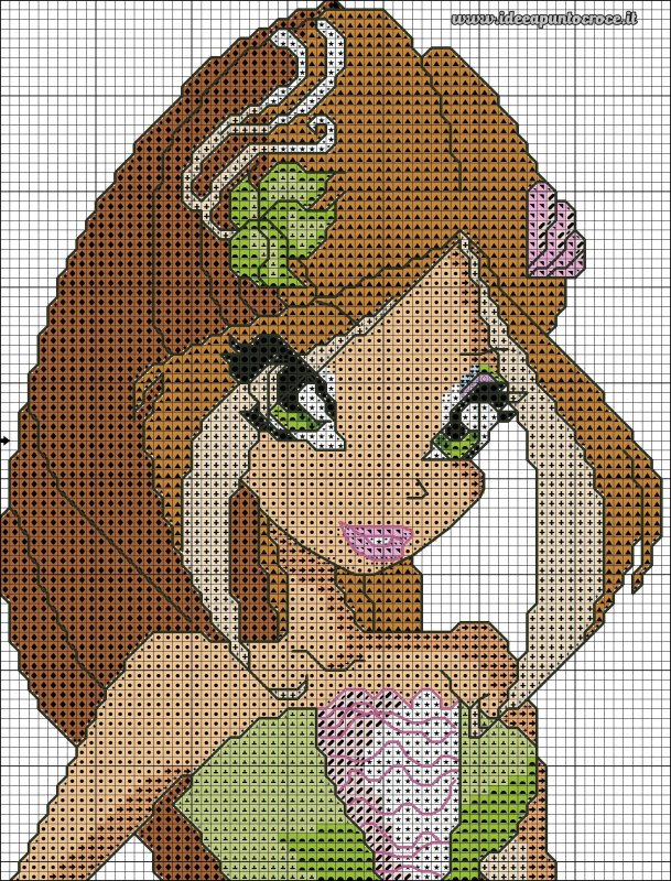 Вышивка крестиком феи Винкс