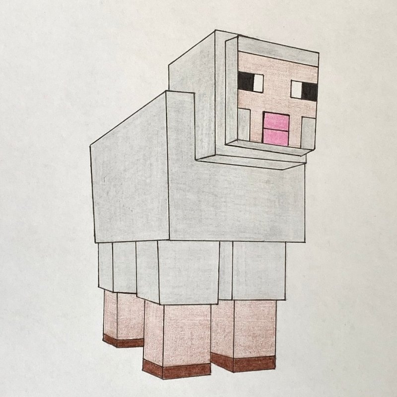 Картинки МАЙНКРАФТА для срисовки