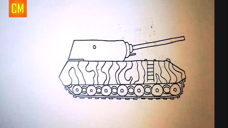 Рисунки танков карандашом
