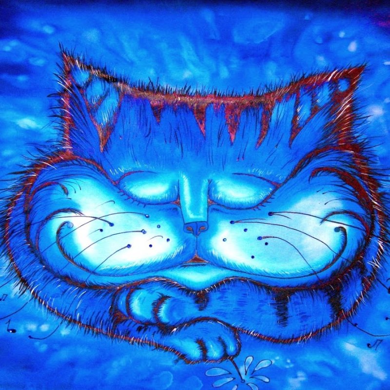 Рисунок кота Баюна