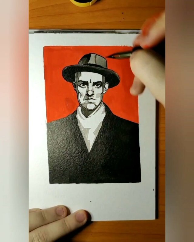 Маяковский автопортрет 1913