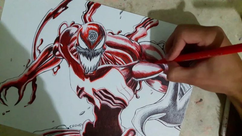 Раскраски Веном и Карнаж