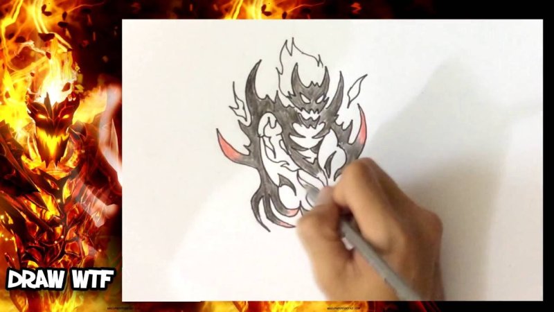 Персонаж из доты 2 Shadow Fiend