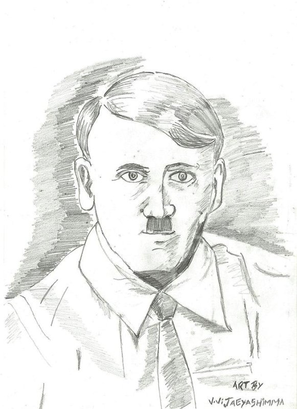 Рисунки Адольфа Гитлера нарисованные им самим