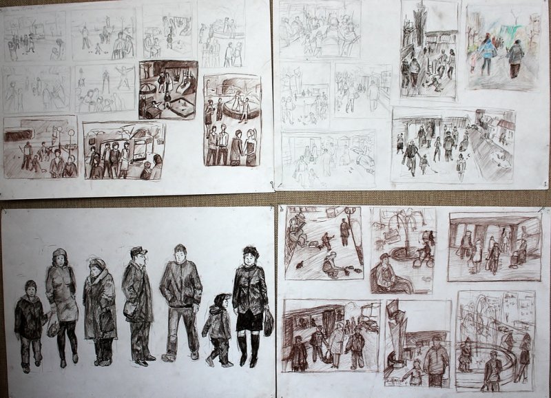 многофигурная композиция академия репина