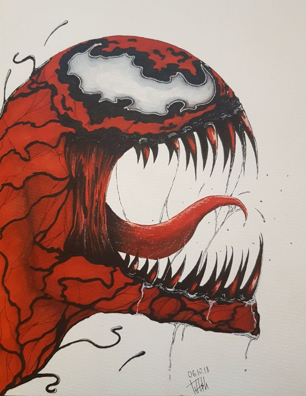 Веном и Карнаж рисунок