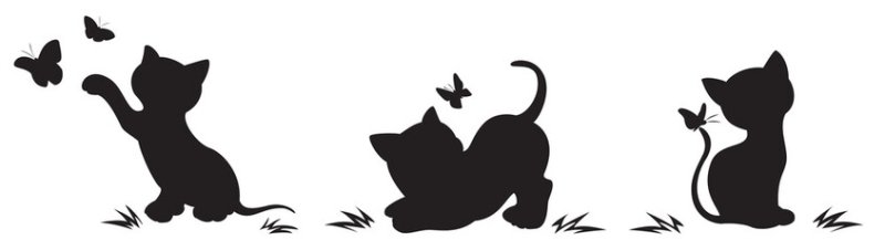 Силуэт кота