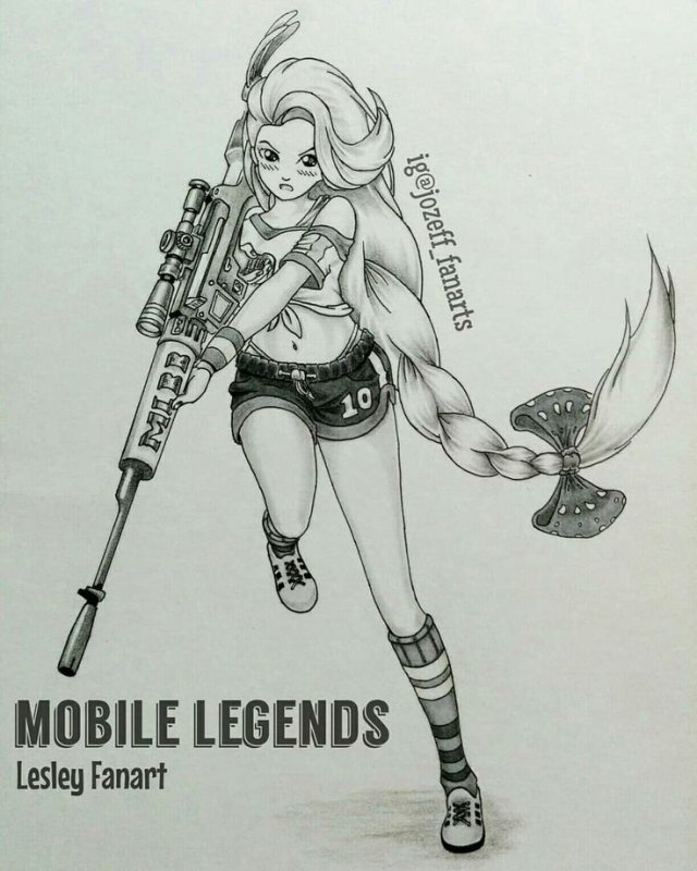 Лесли арт mobile Legends