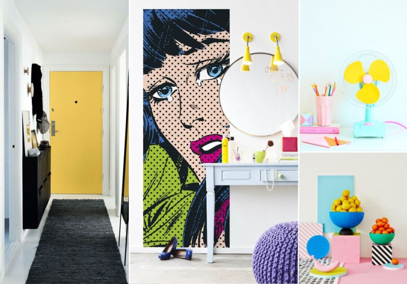 Стиль поп-арт в интерьере