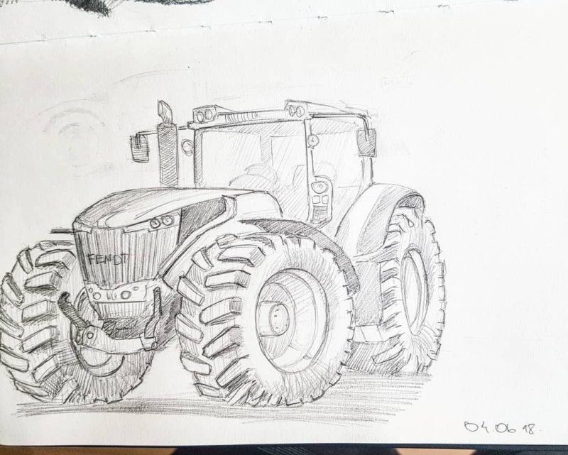 Рисунок трактора МТЗ 82