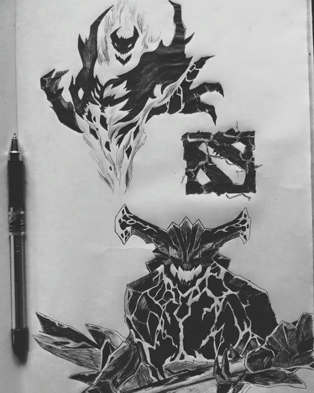 СФ карандашом дота 2