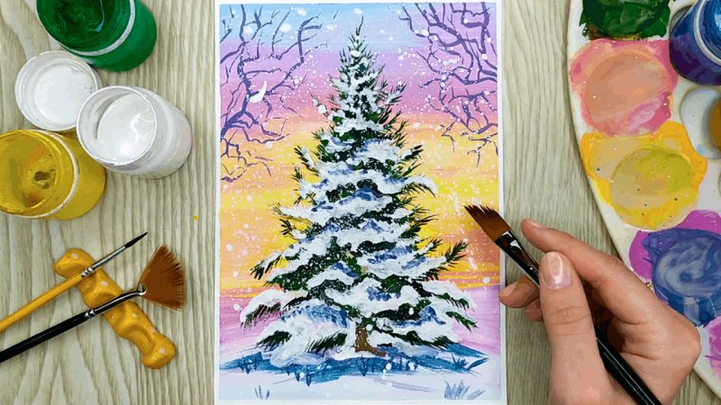 Уроки рисования гуашью