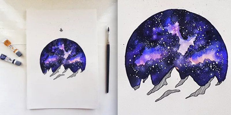 Космос рисунок