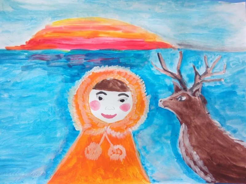 Якутия рисунки детей