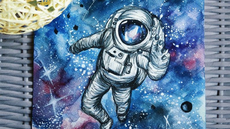 Рисунок на космическую тему