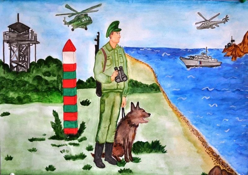 Рисунки на военную тематику для детей