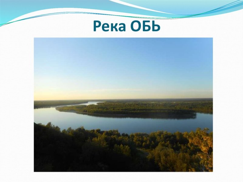 Река Обь презентация