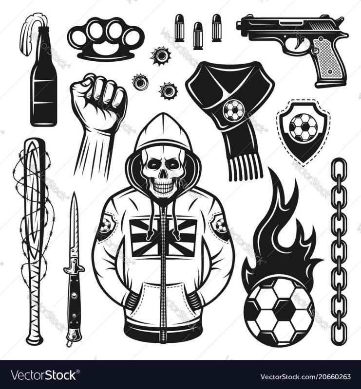 Хулиганские Татуировки эскизы
