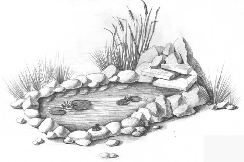 Ландшафт эскиз легкий