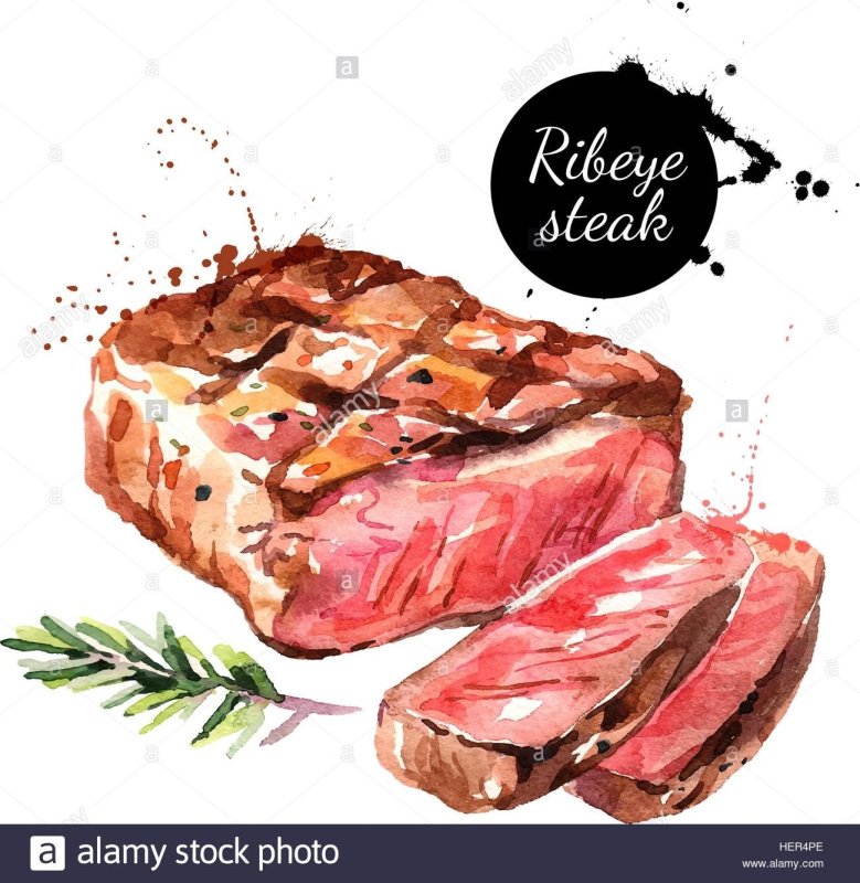 Стейк векторное изображение